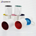 Sunmeta manufacturer High Quanlity 11oz blank sublimation mug color inside